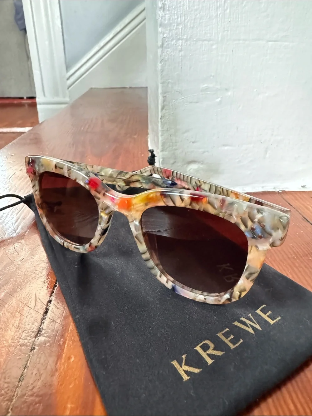 Krewe Jena Sunglasses in Confetti